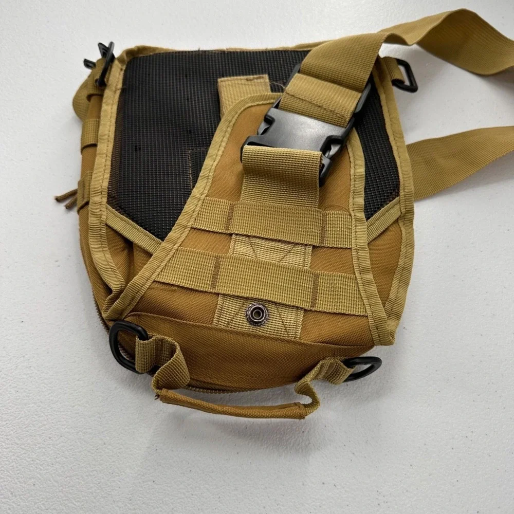 Fami Tactical Sling Bag Travel Everyday Compact Design Canvas Adjustable Strap‎